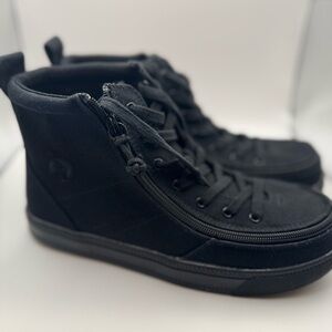 Kid’s/Men's Black High-Top Sneakers